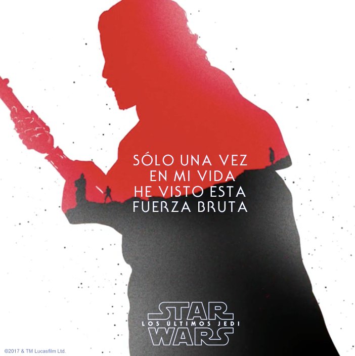 StarWarsLA's tweet photo. La Fuerza te sorprenderá en Star Wars: #LosÚltimosJedi, este Diciembre en cines. https://t.co/IRDtWmFt57