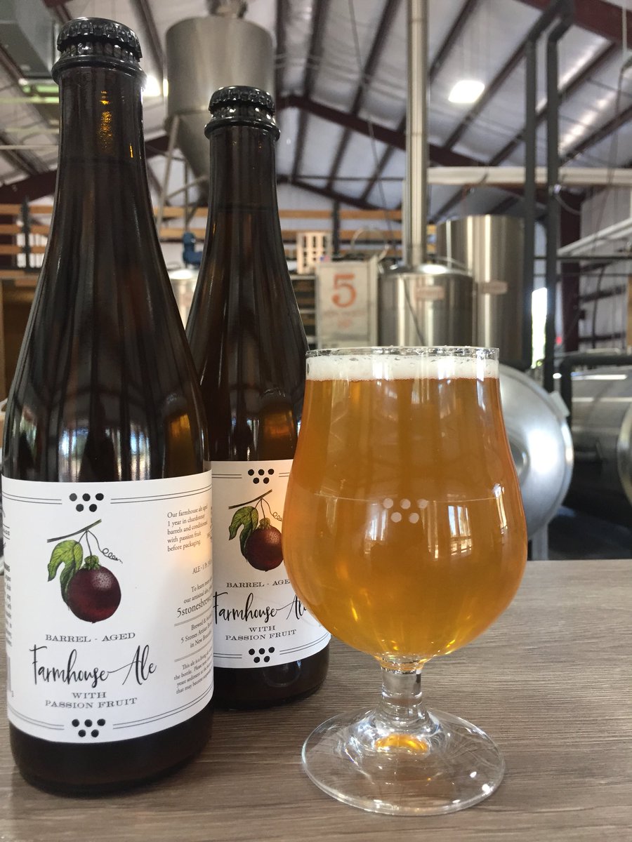 We will be releasing our Barrel Aged Passion Fruit Farmhouse Ale when we open today at noon.
