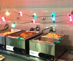 Dining_EA's tweet photo. Ho, Ho, Ho! Hello December! We're dressed in our holiday finery and ready to celebrate! #LSDiningRm #Tierney #PastaActionStation #tistheseason https://t.co/LHGt0F2K9R