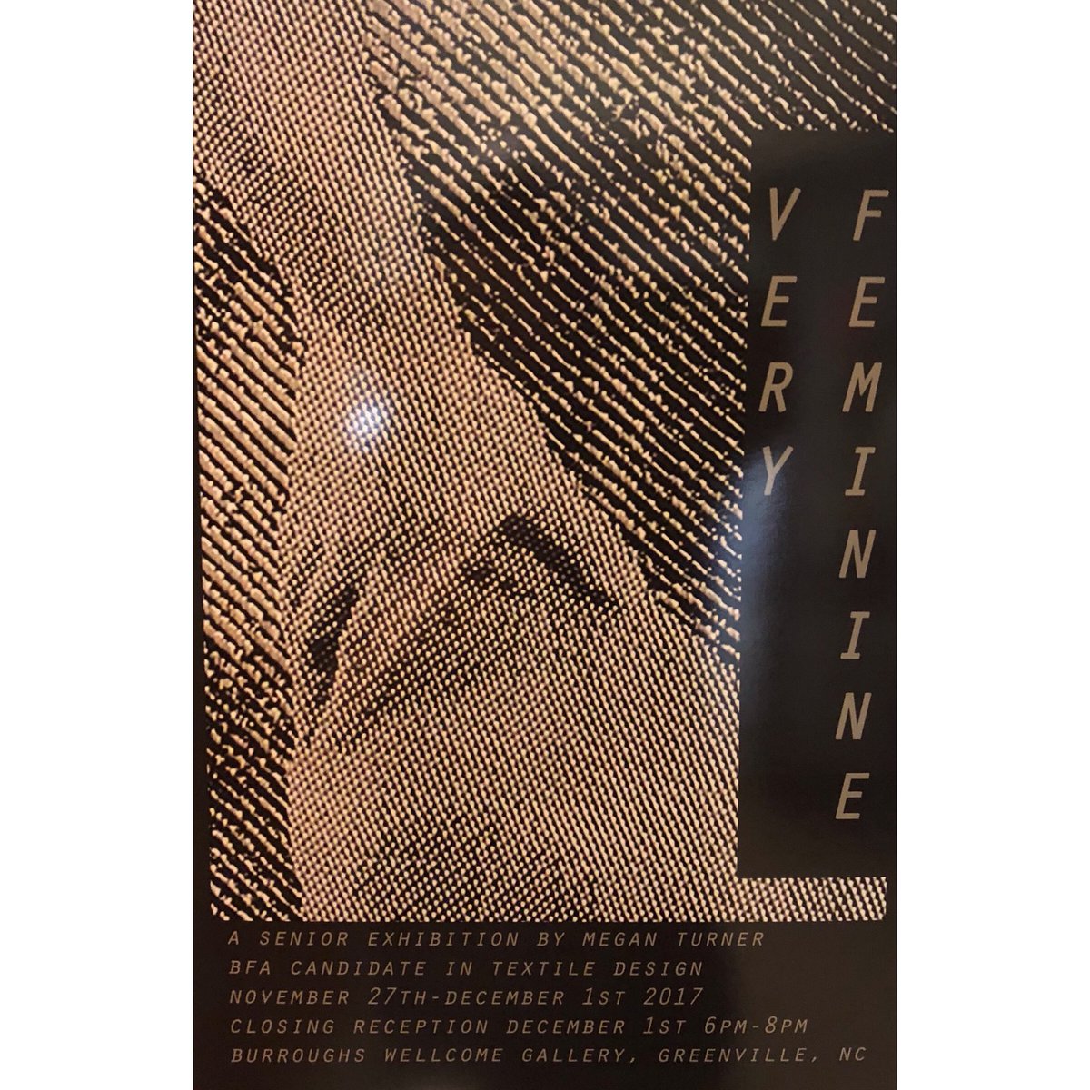 Closing reception is today from 6pm - 8pm in the Burroughs Wellcome Gallery!