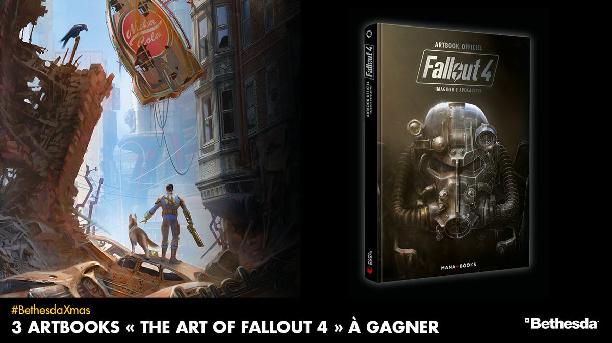 Bethesda_fr's tweet image. 2eme jour de notre calendrier de l'Avent #BethesdaXmas : Follow + RT pour tenter de gagner votre artbook officiel #Fallout4 !

Interlude musicale en compagnie de Bottle et Cappy, les mascottes de Nuka-World : beth.games/2j2mNvu