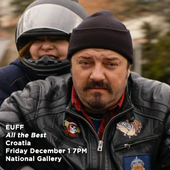Canadian_Film's tweet photo. Happy December! It's the last weekend of #EUFF32—we know, we can't believe it either! Tonight, catch Christmas-time comedy and Croatian selection ALL THE BEST at 7, followed by 1980s drama THE BOY ON THE BRIDGE (Cyprus) at 9. See you @NatGalleryCan! https://t.co/MAIXAa2RDs