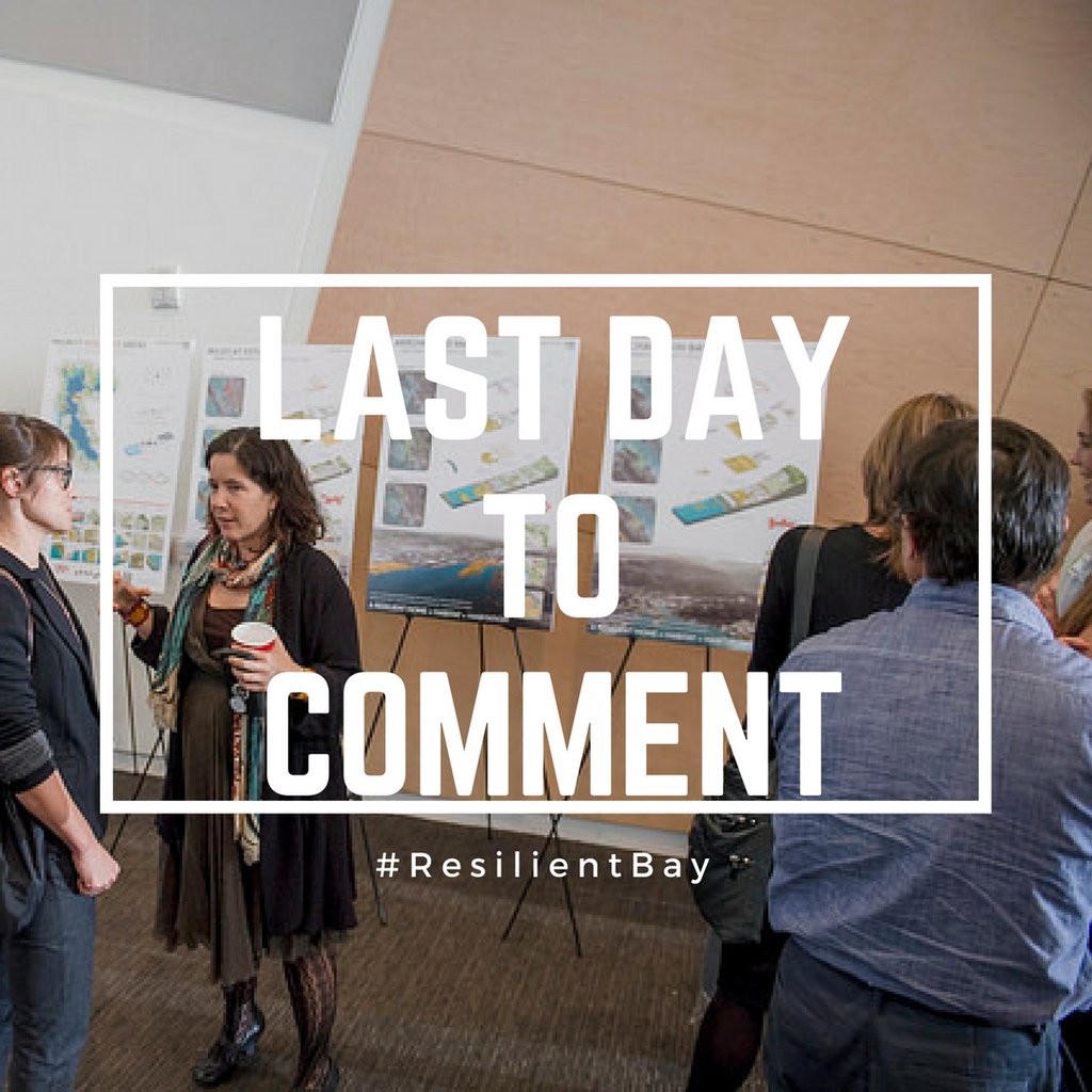 LAST DAY TO COMMENT | Comment TODAY to share which ideas inspire you and make you hopeful for a #ResilientBayArea. We need your feedback to help build a Bay Area with a #climateresilientfuture. bit.ly/rbdcomment #resilientbay