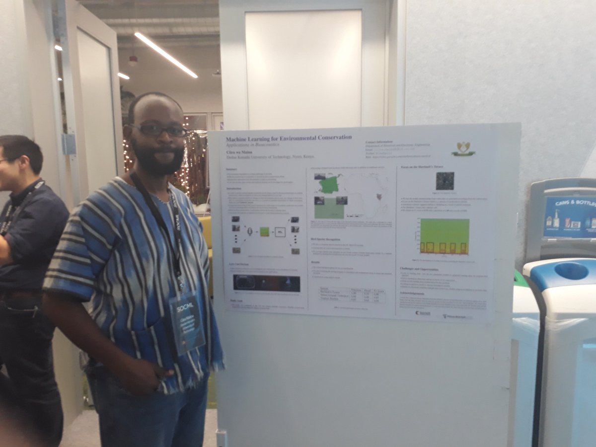 CwaMaina's tweet image. Looking forward to day 2 of #SOCML Presented work on bioacoustics yesterday