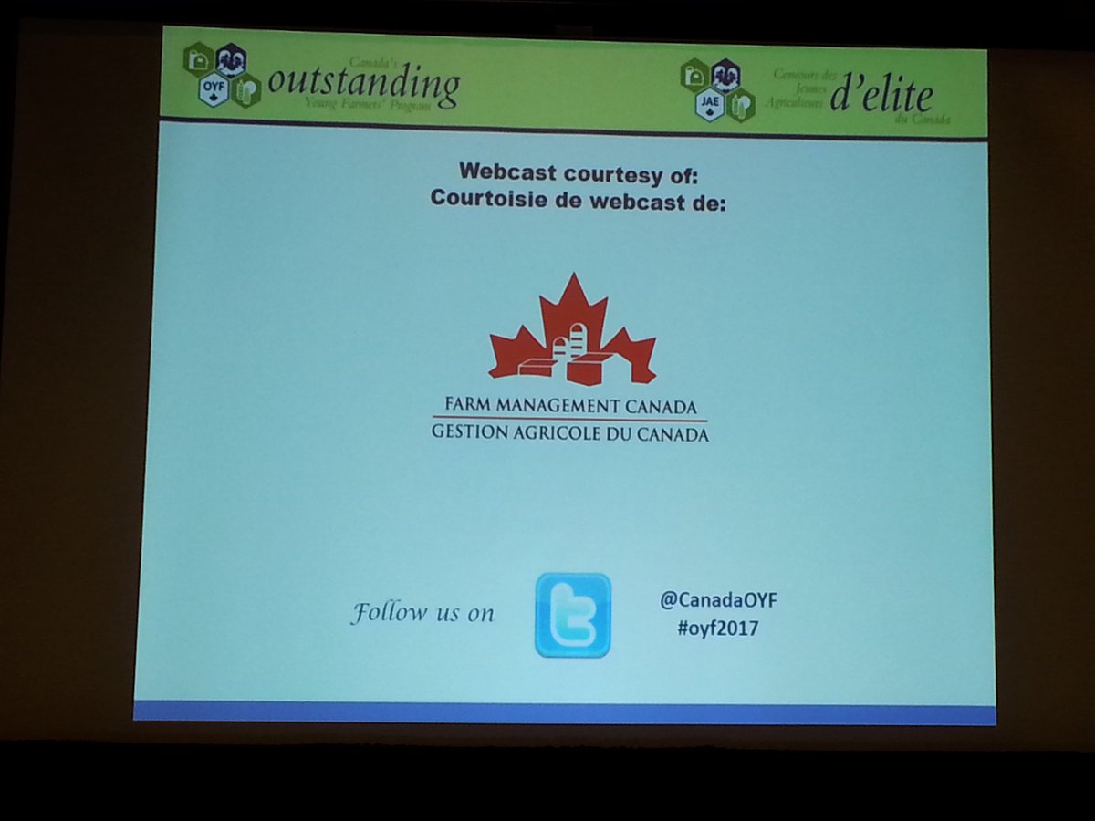 MsHeatherWatson's tweet photo. @FMC_GAC is proud to bring you the @CanadaOYF national event via #agriwebinar - tune in at https://t.co/cUjCs8UB52 #oyf2017 https://t.co/y0OmEIAEYG