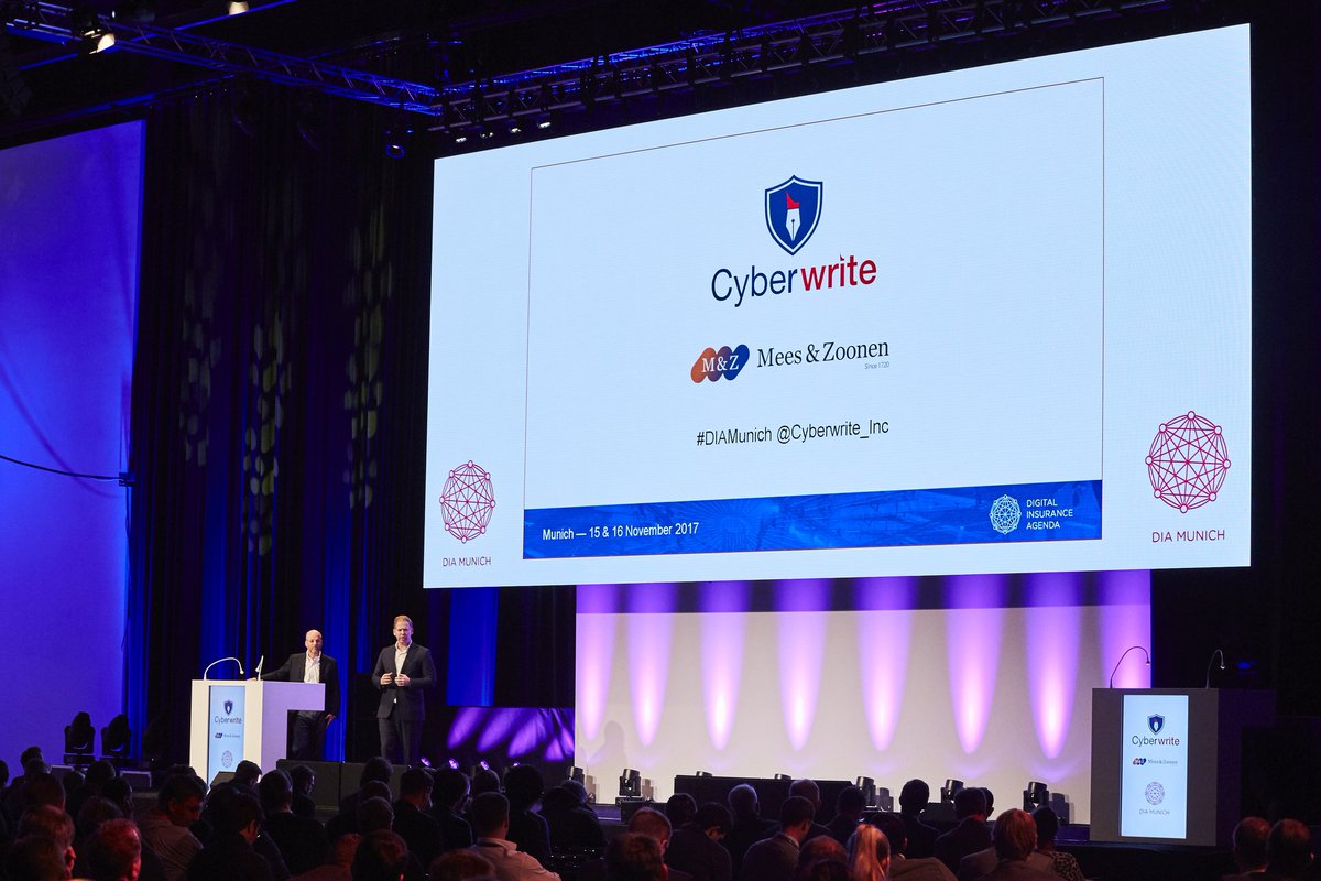 Cyberwrite_Inc's tweet image. CyberWrite&apos;s CEO &amp;amp; Founder @nirper Nir Perry pitching insurance executives at DIA Munich together with Tony Cabot country lead at MGA M&amp;amp;Z Italy.
