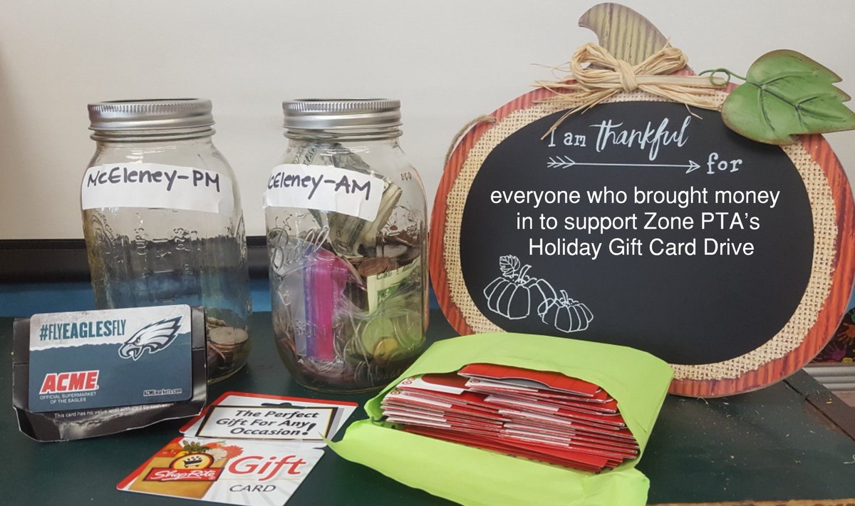 MissMcEleneyK's tweet photo. Thankful to the many @MissMcEleneyK families who contributed coins and gift cards to @WoodcrestES Zone PTA Holiday Gift Card Drive. #kindnessmatters #ItsAllAboutWE #SeasonOfGiving #NovThanksChallenge https://t.co/vaSxiWx1a8