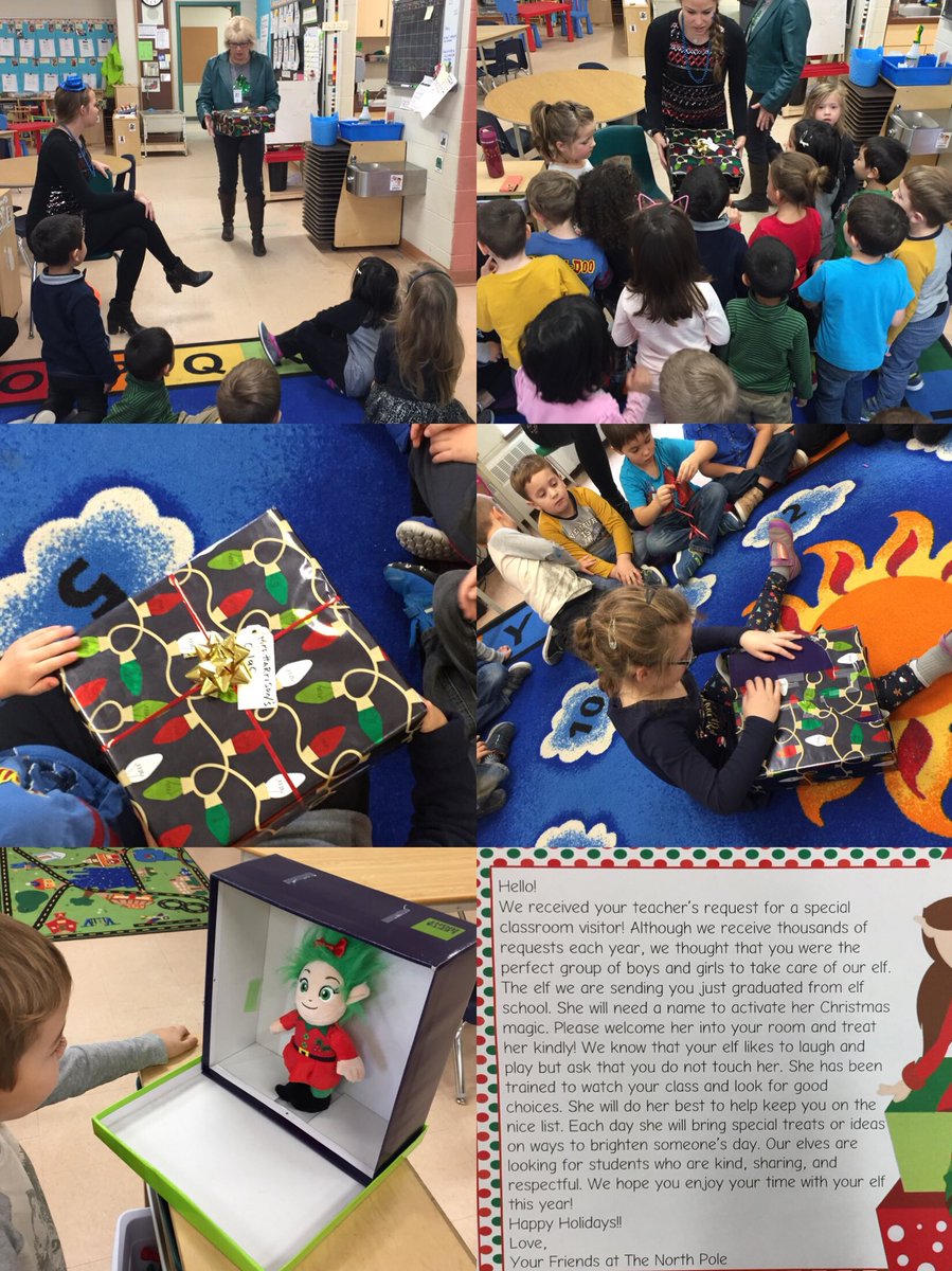 AHarrisonSCDSB's tweet photo. Crazy adventures!  First a Gingerbread Man was loose @EmmaKingES and then we got a surprise delivery from the North Pole! All on Glitter, Sparkle and Shine day! @SCDSBey @Miss_Jagt  @LakeheadOrillia #kindnesself https://t.co/90QQnfoY5e