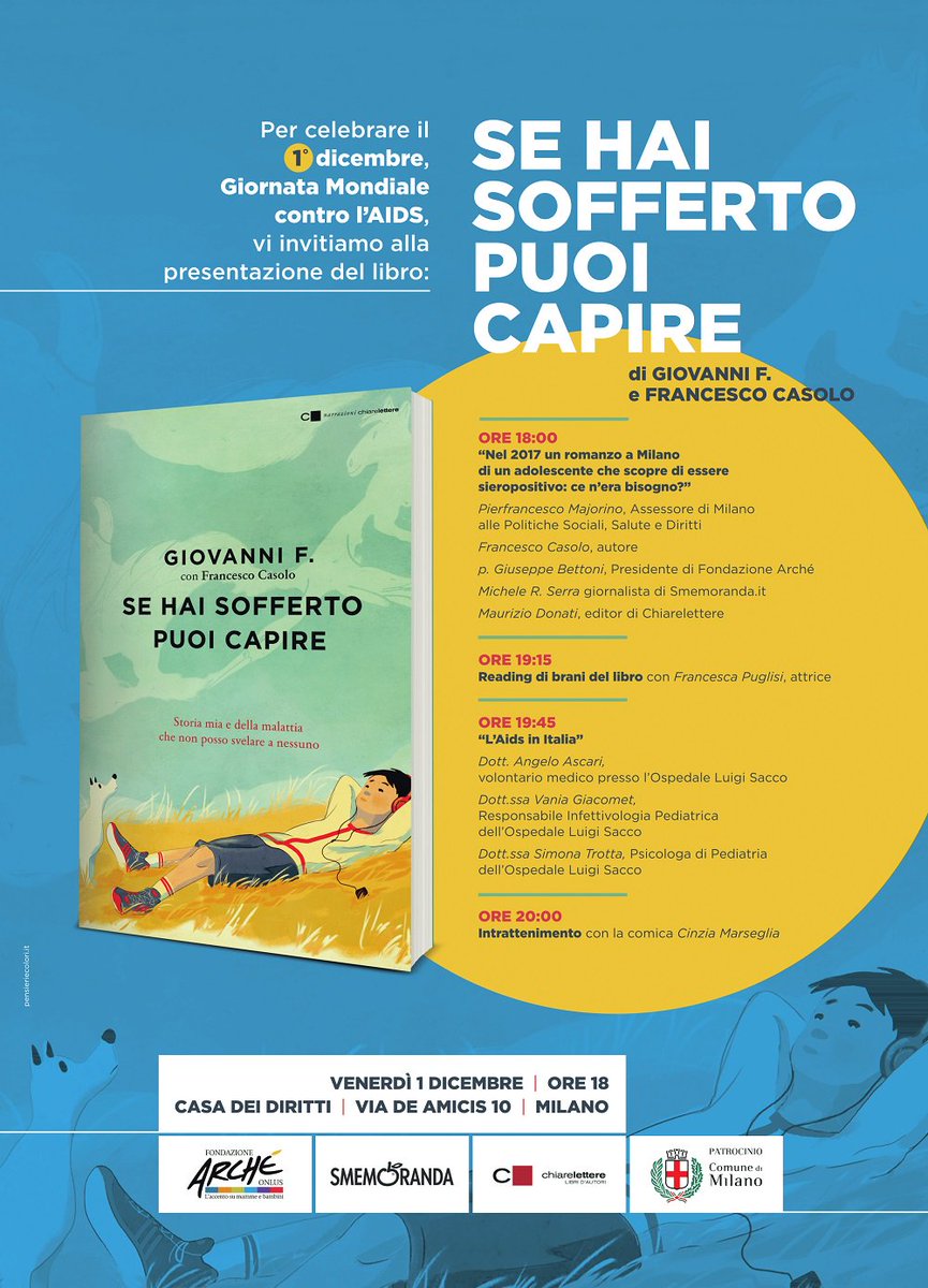 veronicmonaco's tweet photo. Stasera alla #casadeidiritti #Milano #WorldAIDSDay #1dicembre https://t.co/scEeFLRmFY