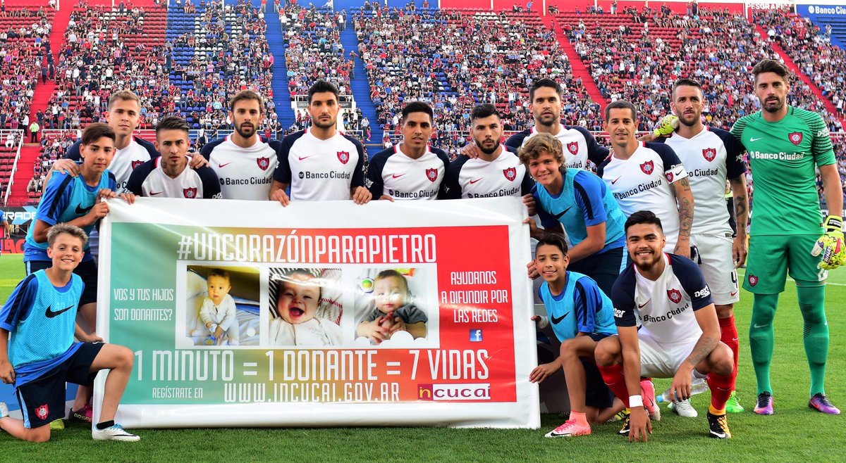 #SanLorenzo y #UnCorazónParaPietro <a href="/incucaioficial/">INCUCAI</a> 
Si aún no sos donante registrate en: sintra.incucai.gov.ar/donarweb/