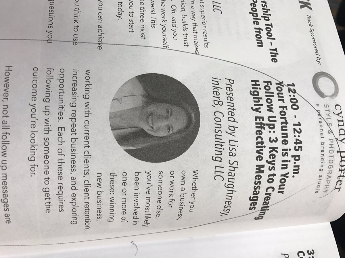 ABBTECH's tweet photo. Learning about Powerful Follow Up Messages...it really is important and takes practice!!! @vawomenbizcon #VWBC #VAbizcon @lashaug #VissionPassionPower @ABBTECH https://t.co/HKLhWsBp4e