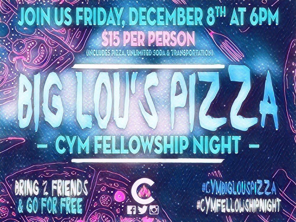 CatalystYouthTX's tweet photo. Have YOU signed up for the final CYM FELLOWSHIP NIGHT?!? If not, you can do so today just call 210-637-5000 and speak to Pastor Lindsey! Remember if you bring 2 friends, you get to go for FREE! #Bring2Friends #GoForFREE #Food #Pizza #Fun #Fellowship #Youth #Ministry #ConnectNight https://t.co/zquMAr0npU
