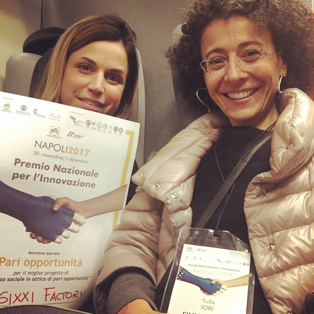 SIXXIProject's tweet photo. @SIXXIFactory vince la menzione speciale per il miglior progetto di impresa sociale anche in ottica di Pari opportunità al @PNICube #PNI2017 @unitorvergata @ing_torvergata #pariopportunita https://t.co/um5VnEznHS
