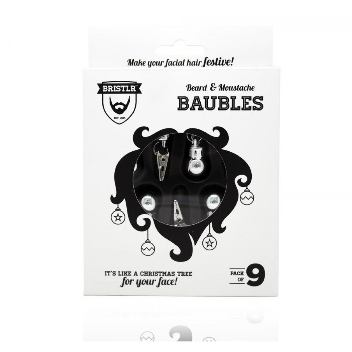 Get in the Christmas spirit with our Beard/Moustache Baubles! Find them here: goo.gl/DbQA6u