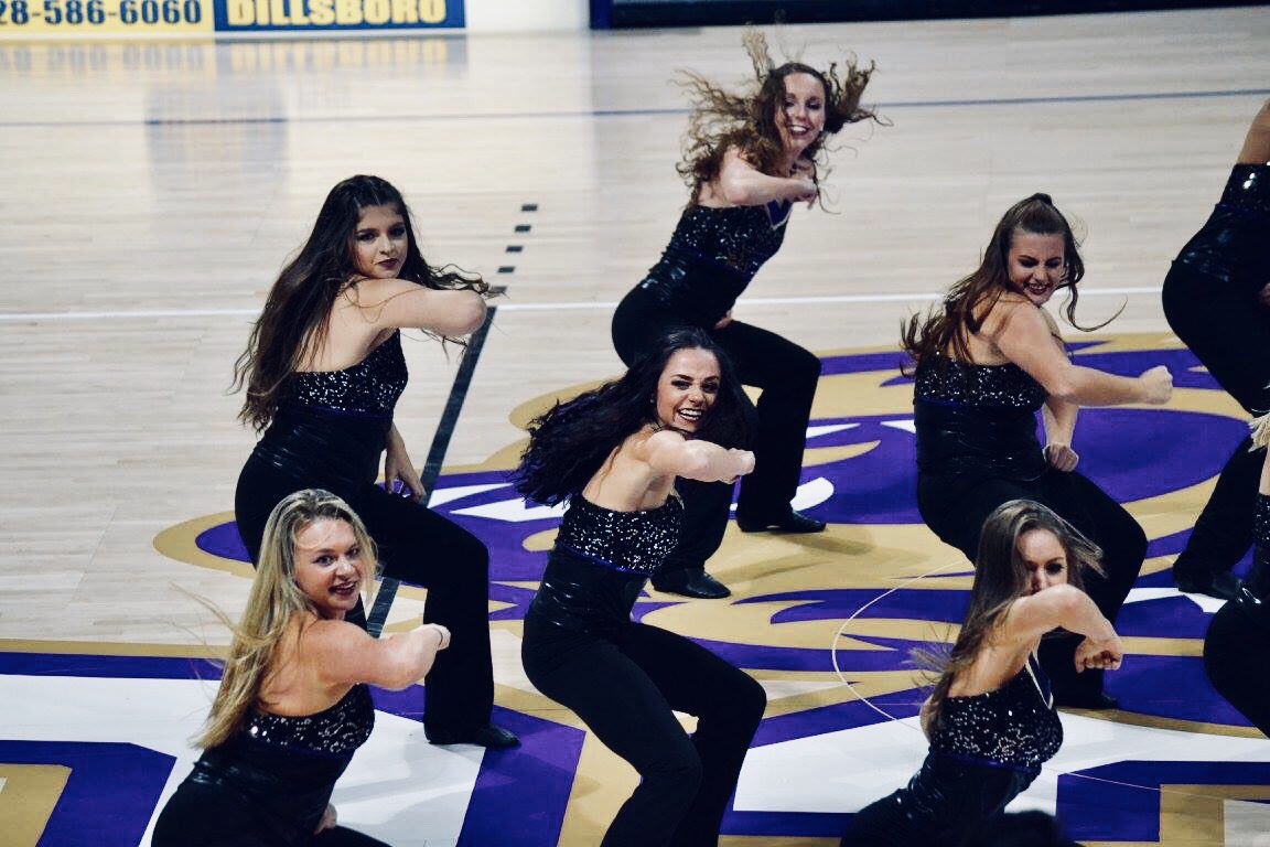 WCUDT's tweet photo. Women’s basketball game tomorrow @ 2! The WCUDT can’t wait to see ya there 😉 https://t.co/MntULO0mQI