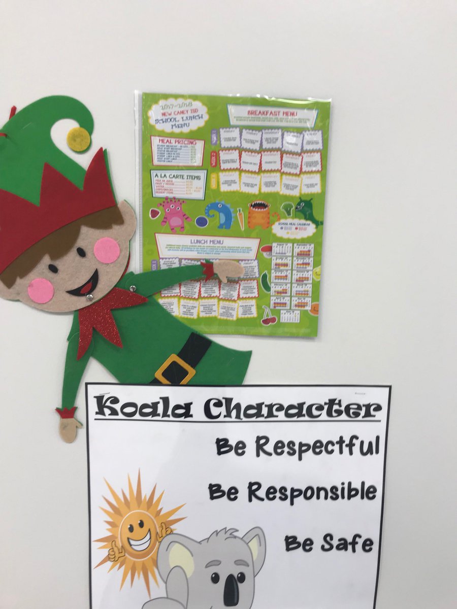 CMWilliamsTeach's tweet photo. Even little elves need a nutritious lunch! #kmekoalas #ncisd https://t.co/q0jDsgmea5