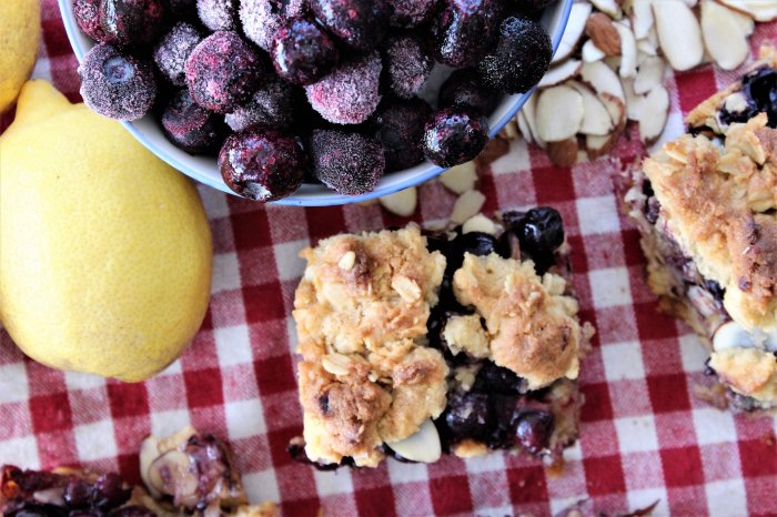 Lemon and Blueberry Bars #recipe #FreakyFridayRecipes  picnicnz.blogspot.co.nz/2017/12/lemon-…