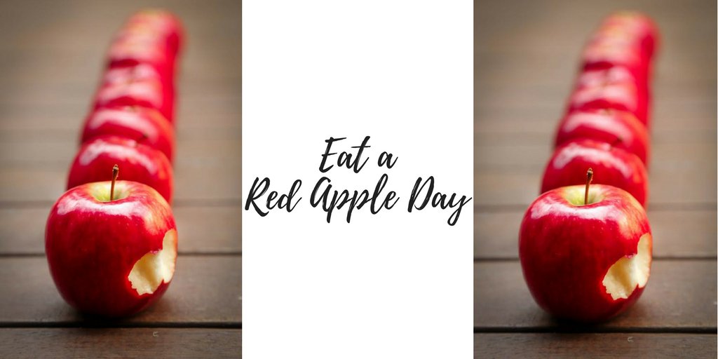 bespokeLA's tweet photo. Today is Eat a Red Apple Day! Choose an apple today for a healthy snack! #bespokedtla #redapple #thebespokeeffect #yum #healthy https://t.co/K7KCcSEZIT