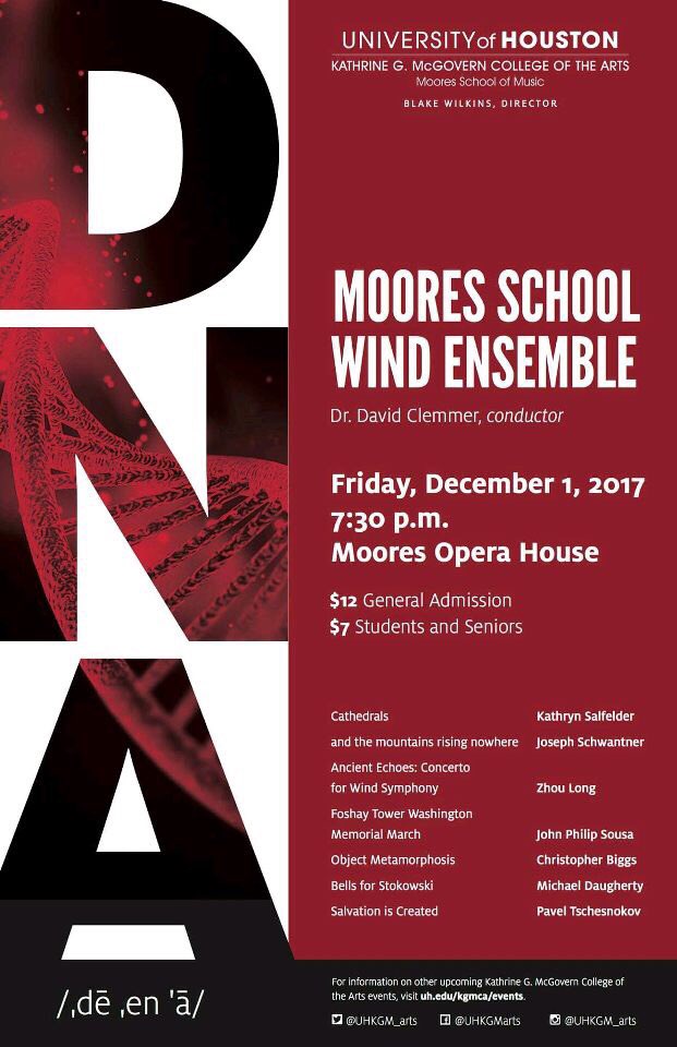 CDDT_Serena's tweet photo. Take a study break from finals and go listen to some relaxing music tonight at Moores! @UHMooresSchool https://t.co/wIb98gFMOi