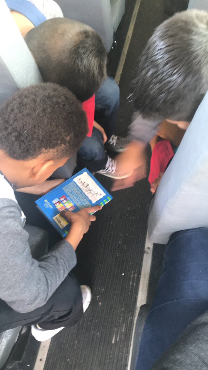 mmtubb's tweet photo. When you think you’ve “busted” your students huddling around a phone and it’s actually a book 🙈😂❤️📚 https://t.co/deF3dOe9rx