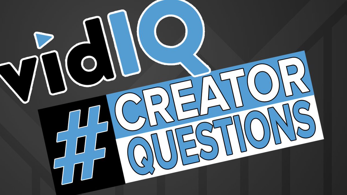 vidIQ's tweet photo. Hey video creators! In 2 hours (12pm PST) we're running a #CreatorQuestions twitter chat for one hour. So whether it be a quick channel audit, a question about @YouTube, our tools etc. fire them in and we'll answer as many as possible (in 270 characters). Stay tuned for the tweet https://t.co/EYCgKCtGU2
