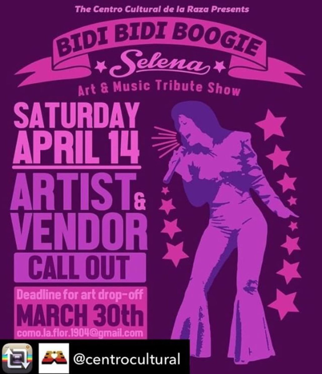 TuffRocking's tweet image. To all our friends who are artists... Repost from @centrocultural using @RepostRegramApp - If you’re interested in participating in #BidiBidiBoogie, please shoot us an email at como.la.flor.1904@gmail.com
Please feel to repost and tag us at @centrocultural #sandiego #selena
