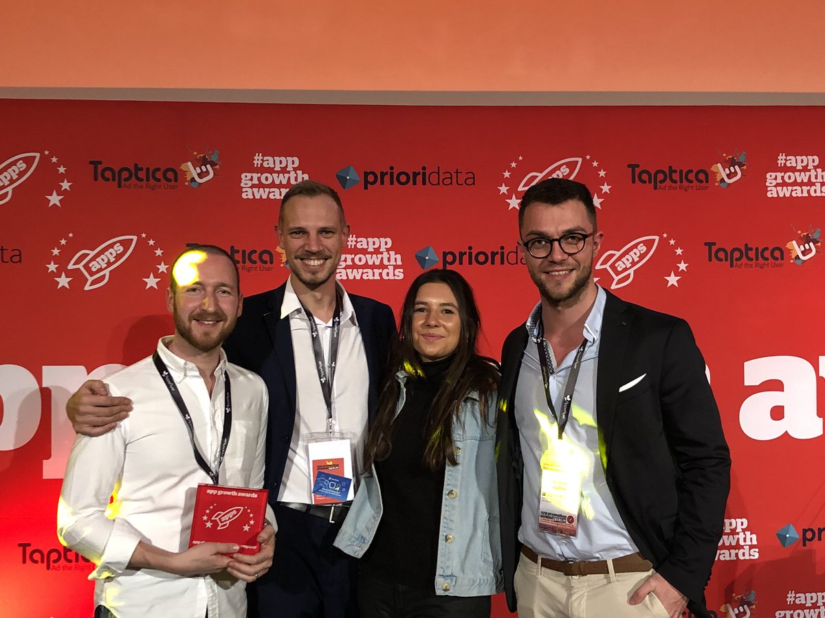 kriebernegg's tweet photo. Congrats to our dear @appradar_com partner @jamesismobile from The ASO Co for winning the #AppPromotionSummit Growth Award at #APSBerlin yesterday!
It's always a pleasure seeing friends and clients succeed in what they do! Keep up the great work, guys!
#aso #aps2017 #APSBerlin https://t.co/xPoHK5MGQx