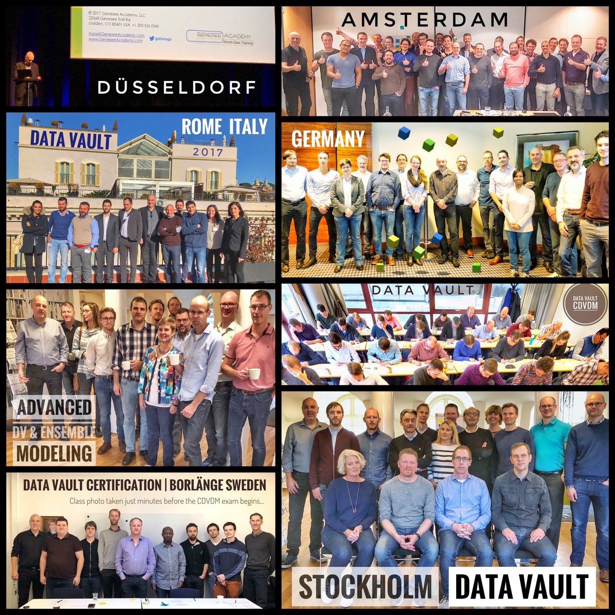 gohansgo's tweet image. Excellent six weeks: 7 cities 🏙 5 countries ✈️ 5 presentations 🤹‍♂️ 7 classes 👨‍🏫 100s of smart colleagues = countless insights on #DataVault &amp;amp; Ensemble