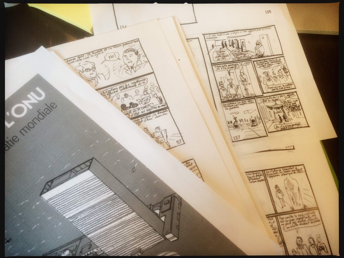 KaLebhour's tweet photo. First draft of our behind-the-scenes graphic novel at @UN finally completed! https://t.co/sA2gwjDOWX