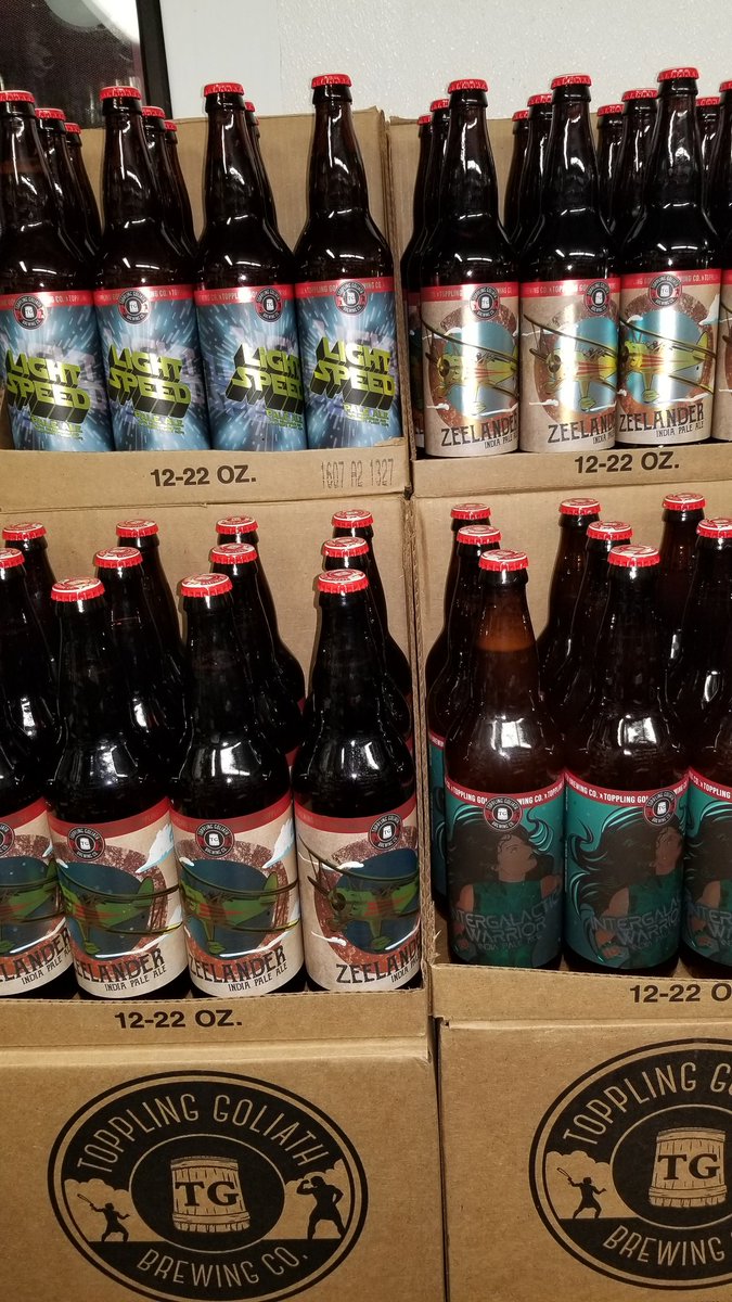 JohnsGrocery's tweet photo. 3 fresh bombers with updated labels from @TGBrews just hit our shelves. #lightspeed #zeelander #intergalacticwarrior https://t.co/zFKfTerhCr