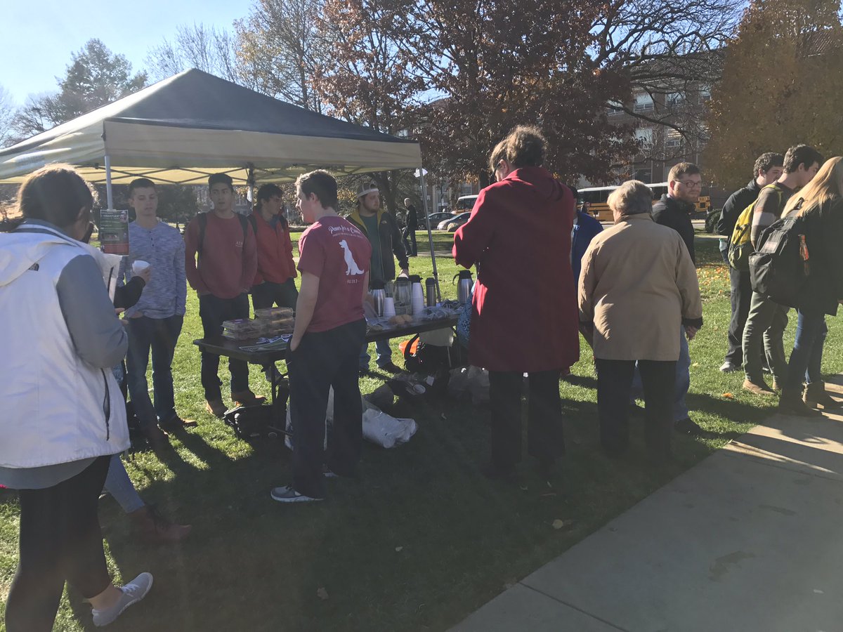 PurdueFSCL's tweet photo. Come by Memorial Mall for @AlphaSigPurdue philanthropy and meet Lil' Sebastian!!! https://t.co/liN8tSzvzC