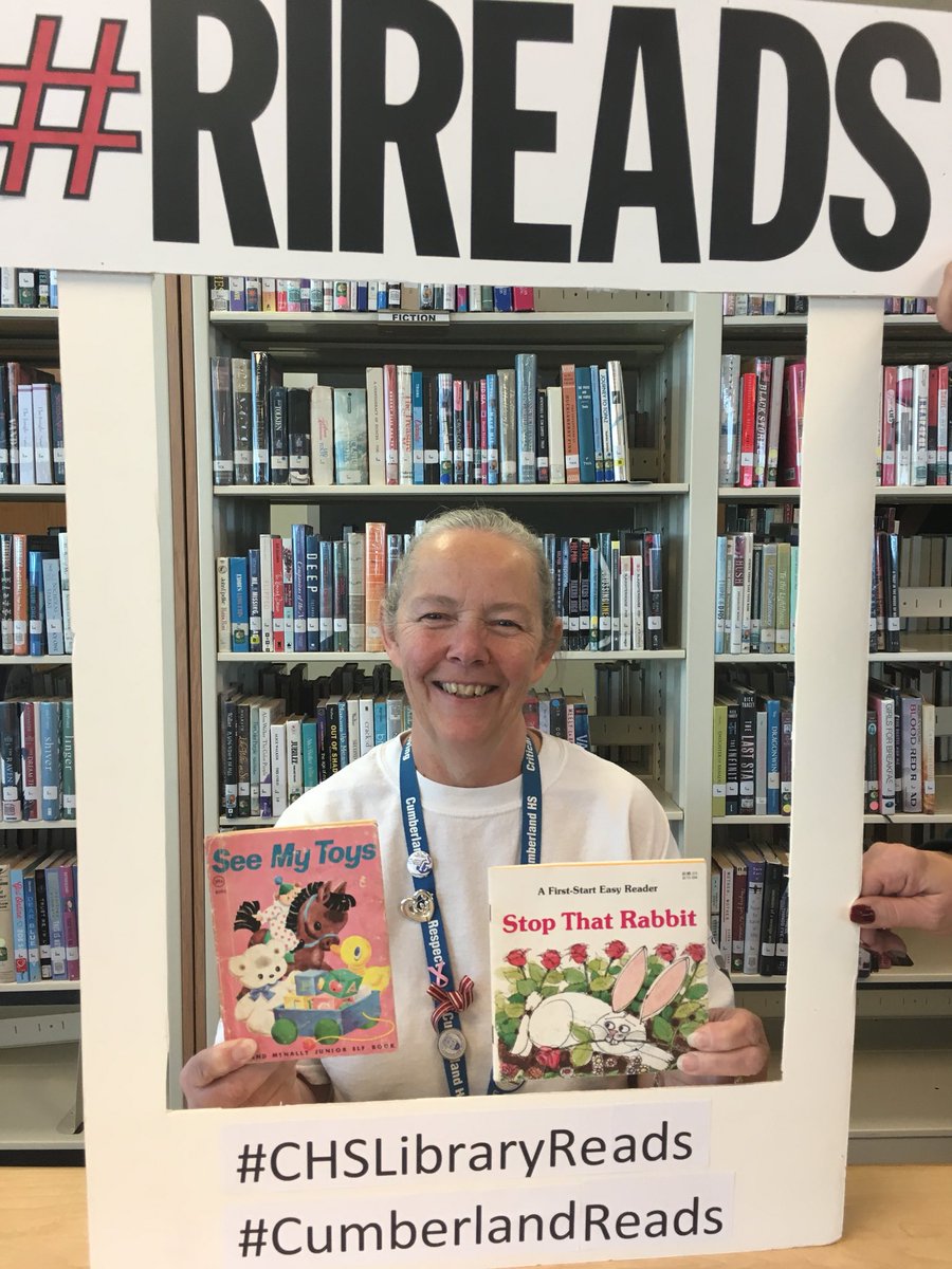 JoycePolucha1's tweet photo. See My Toys was one of Mrs. Stowik’s favorite childhood books. She read it to her sons and grandchildren. One of her sons learned to read Stop That Rabbit, and now her Grandson reads it to her @gobluechs #RIRead #CumberlandReads #CHSLibraryReads https://t.co/jG8zFeGvUb