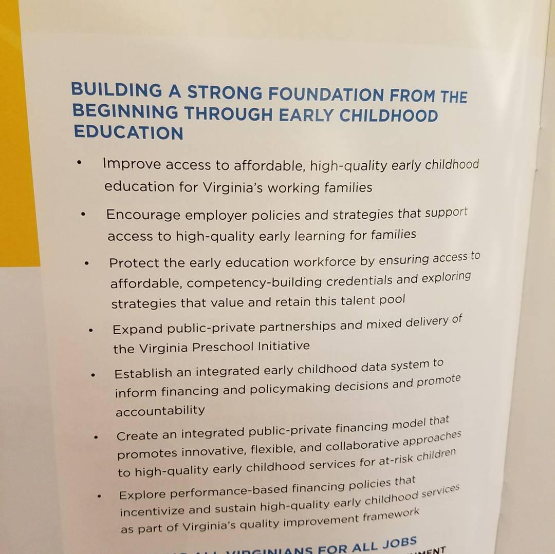 SBGR2016's tweet photo. Hot off the press...@VAChamber Blueprint Virginia 2025! So excited to see so many key priorities and recommendations for early childhood education. #VAEconomicSummit https://t.co/Q3AtJE7PeT