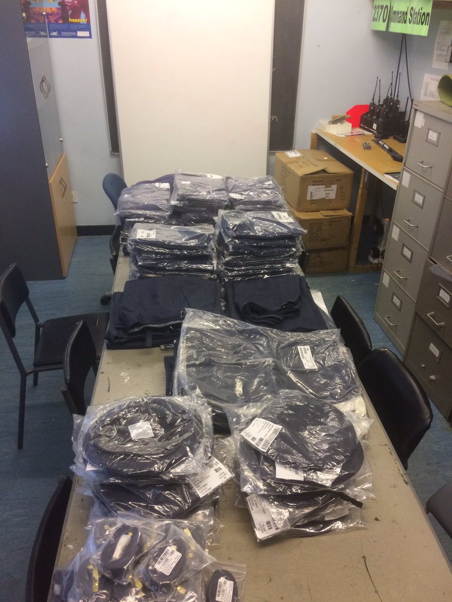 Uniform has arrived! 27 cadets to kit out on Monday