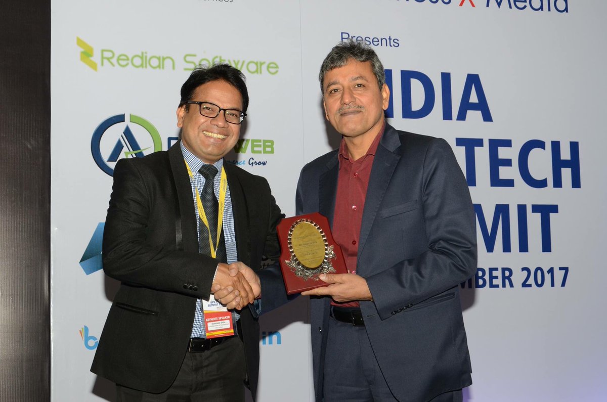 damodarsahu's tweet photo. With @Omkar_Raii Dr. Omkar Rai, Director General of STPI @ India BPS Tech Summit 2017
#BPSSummit @stpiindia @BusinessXMedia https://t.co/DDMQBgnX38
