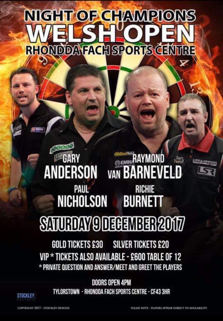 MorganStoddart's tweet photo. To win 6 Gold tickets for December 9th just RETWEET to enter. Winner announced tomorrow evening 9pm at random. Good luck 🍺🎯

https://t.co/qQFOV2srz7 https://t.co/fwQMoN3dw9
