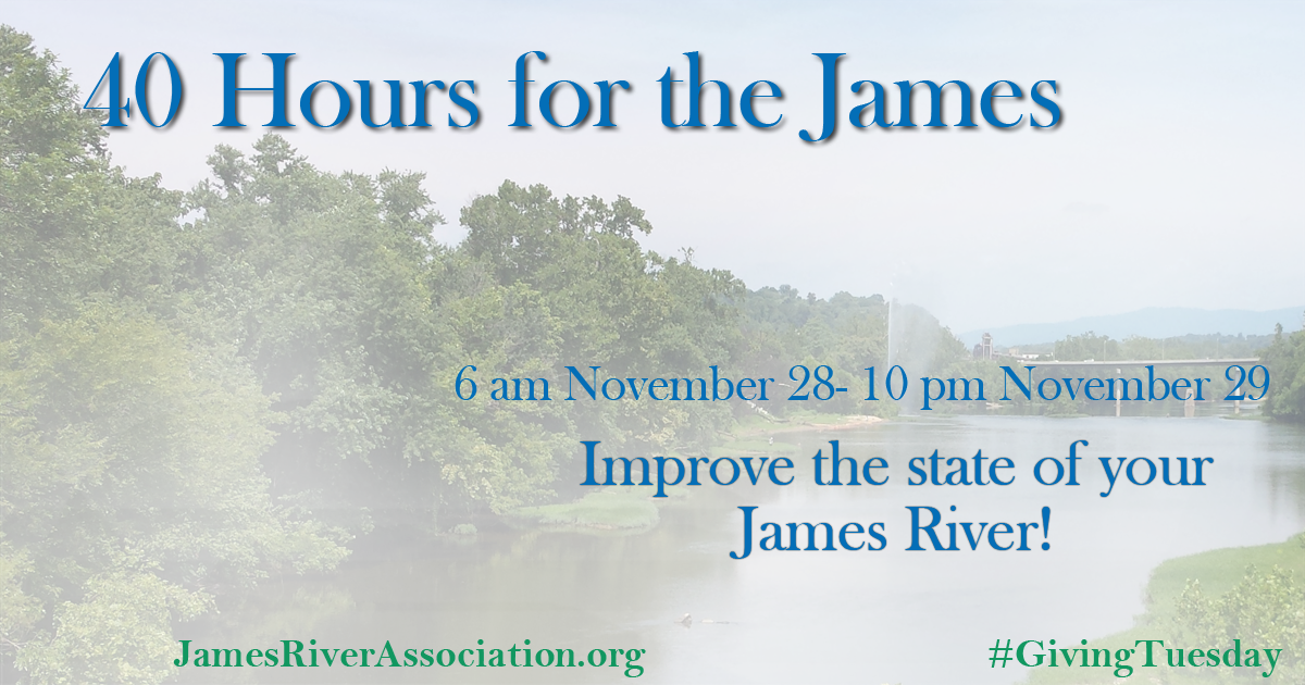 JRAvirginia's tweet photo. Help us finish strong in our #40Hours #GivingTuesday campaign: We’re working toward our goal of $6,200 to celebrate our recent #StateoftheJames report https://t.co/mZZ04yj12X https://t.co/t89zfrlf2o