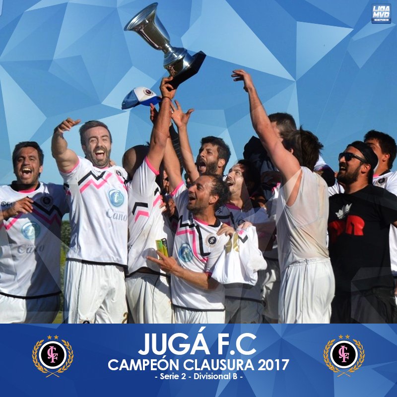 [CAMPEÓN CLAUSURA 2017]
🏆 Felicitaciones a <a href="/Jugafclub/">Jugá Fútbol Club</a> que se consagró campeón del Clausura 2017 de 
#SERIE2 #B