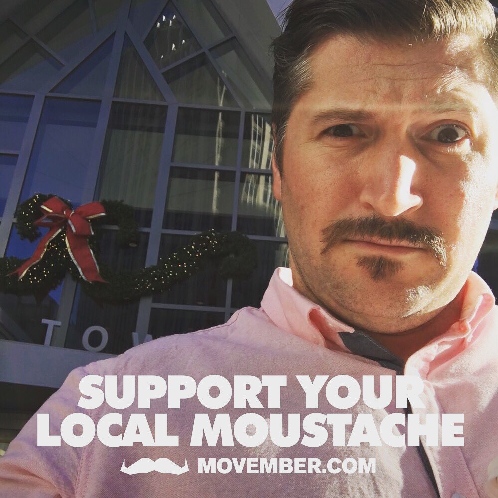 MovemberNC's tweet photo. Look! A Christmas moustache!! #movember #movemberclt #menshealth #mentalhealth #mentalhealthawareness #mensrights #mosista #charlotte #charlottenc #moustache #stachelife #cltLife #cancersupport #cancerawareness #cltsgotalot #charlotteobserver #MadeinMovember #shamelessstache https://t.co/KkajQPgL7l