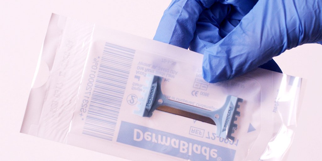 accutec_inc's tweet photo. New & improved: protective PET packaging for #DermaBlade! You may have already seen the new wrapper, but do you know why we converted? Learn why at https://t.co/ljT2dbeoiw #neversettle #engineeredtoperform #manufacturing #medicalblades #mohs #dermatology https://t.co/Phmc6FAyr9
