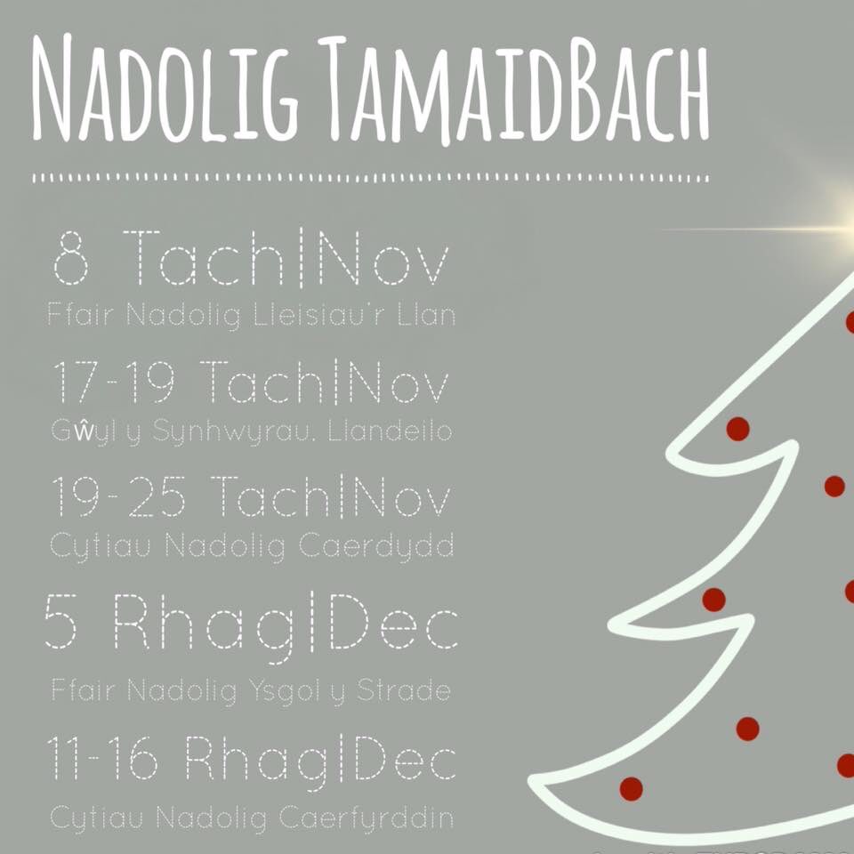 Diolch am eich holl gefnogaeth i’n cwt #Nadolig yng Nghaerdydd - wythnos wych! Stondin nesaf yn <a href="/Ysgol_Strade/">Ysgol Y Strade</a> ar y 5ed! Yn y cyfamser mae llawer o’n nwyddau ar <a href="/ystrydfach/">Y Stryd Fach</a> 🎄 - llawer yn siopa’n barod! <a href="/yrawrgymraeg/">#yagym🏴󠁧󠁢󠁷󠁬󠁳󠁿Yr Awr Gymraeg</a> #yagym