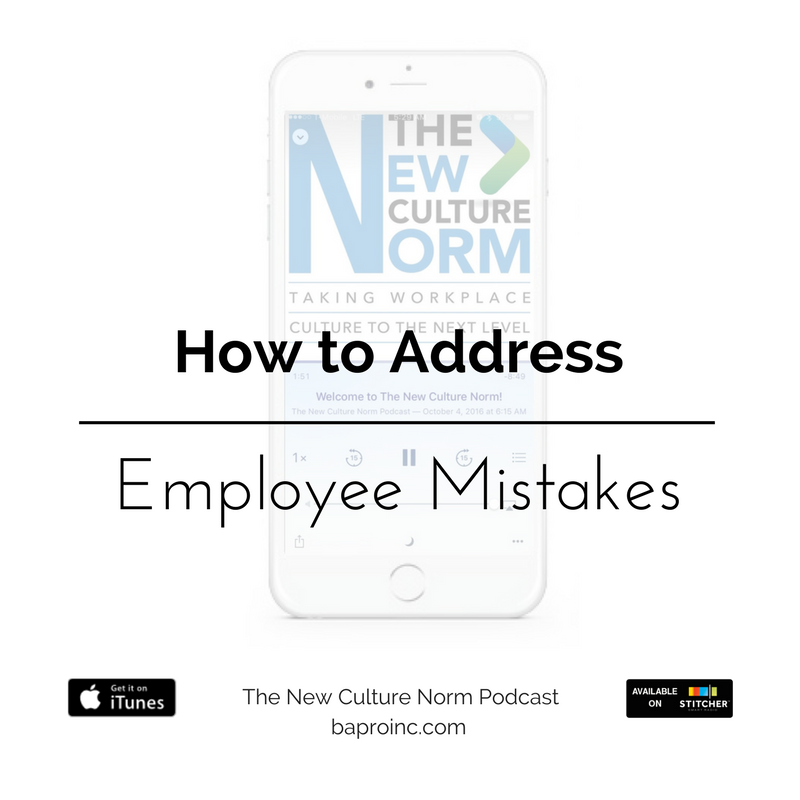 BAPROINC's tweet photo. Mistakes happen! Learn a more practical &amp; relatable way to address #EmployeeMistakes in this #Podcast episode! https://t.co/B0Nz2wSGUr https://t.co/1bwtfChyDU