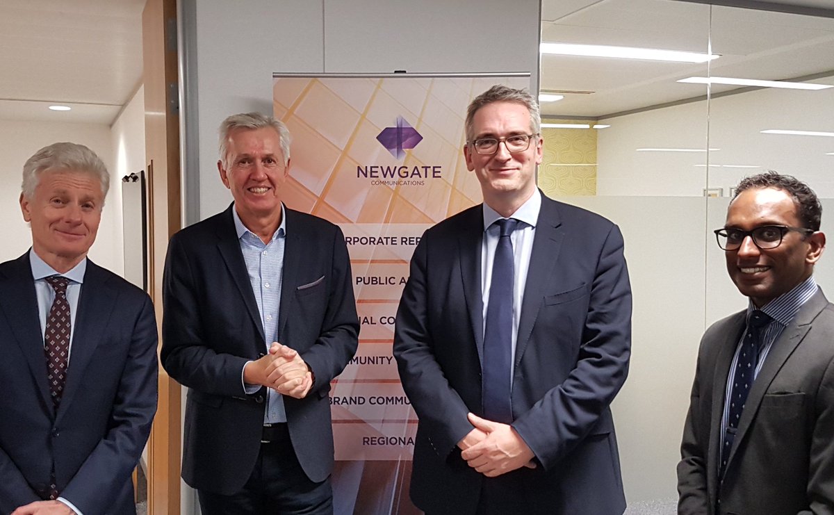 gavindevine1234's tweet photo. Delighted to welcome @nickdebois and Paul Deighton to the @NewgateComms offices tonight, together with all of the @CF_YoungPros. Glad to host their reception for my friend @S_Hammond. #newgatecomms #networking https://t.co/PqpOlBfdSx