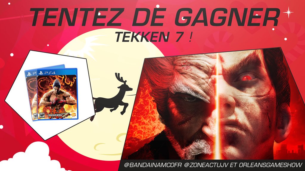 ZoneActuJV's tweet image. [#Concours] 2 jeux #TEKKEN7 à gagner sur PS4 ! 

Pour participer c'est simple 👇

1- RT ce tweet 
2- Follow @ZoneActuJV, @BandaiNamcoFR et @OrleansGameShow 
3- Ton personnage préféré en commentaire