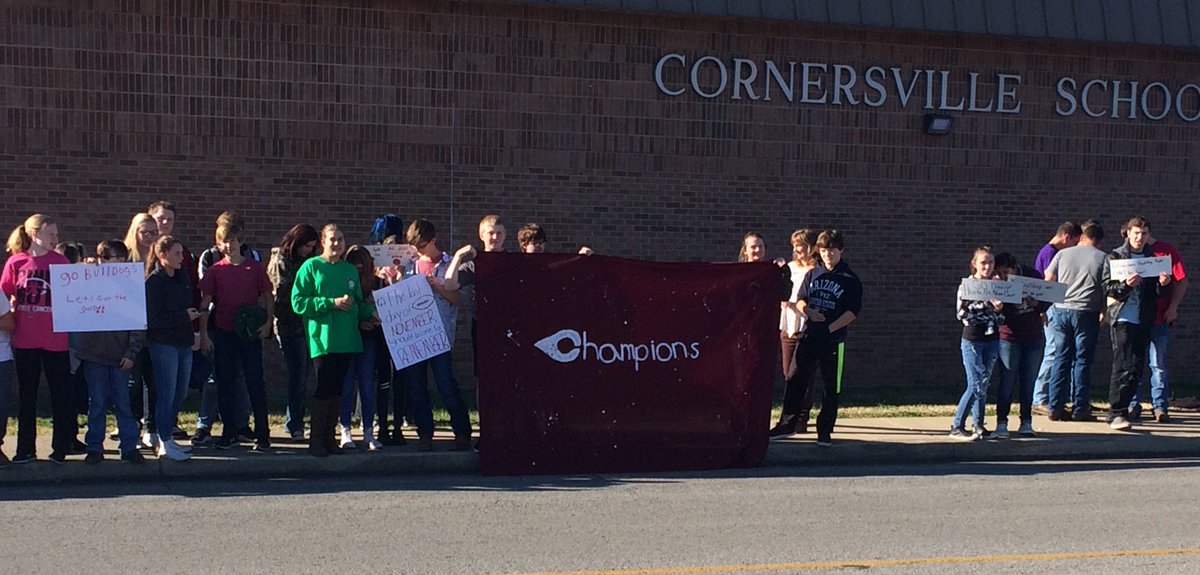 <a href="/CornersvilleHS/">Cornersville High</a> Let's Go, Bulldogs! Let's Go!! 🐾🏈