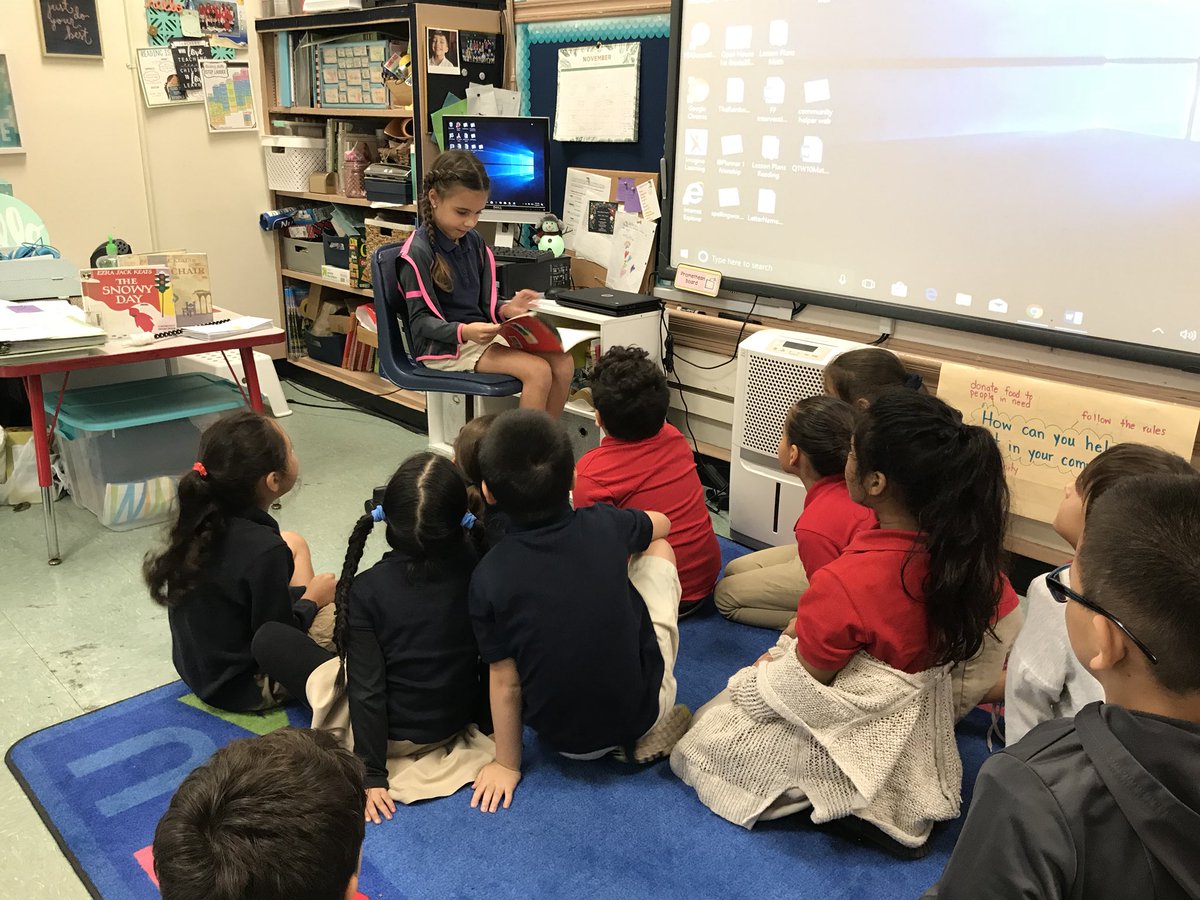 llorente_k's tweet photo. my teacher heart is so full❤️ this little one felt so confident in her reading she asked if she could read her book to the  whole class #iteachfirst https://t.co/nlaIGUs2Er