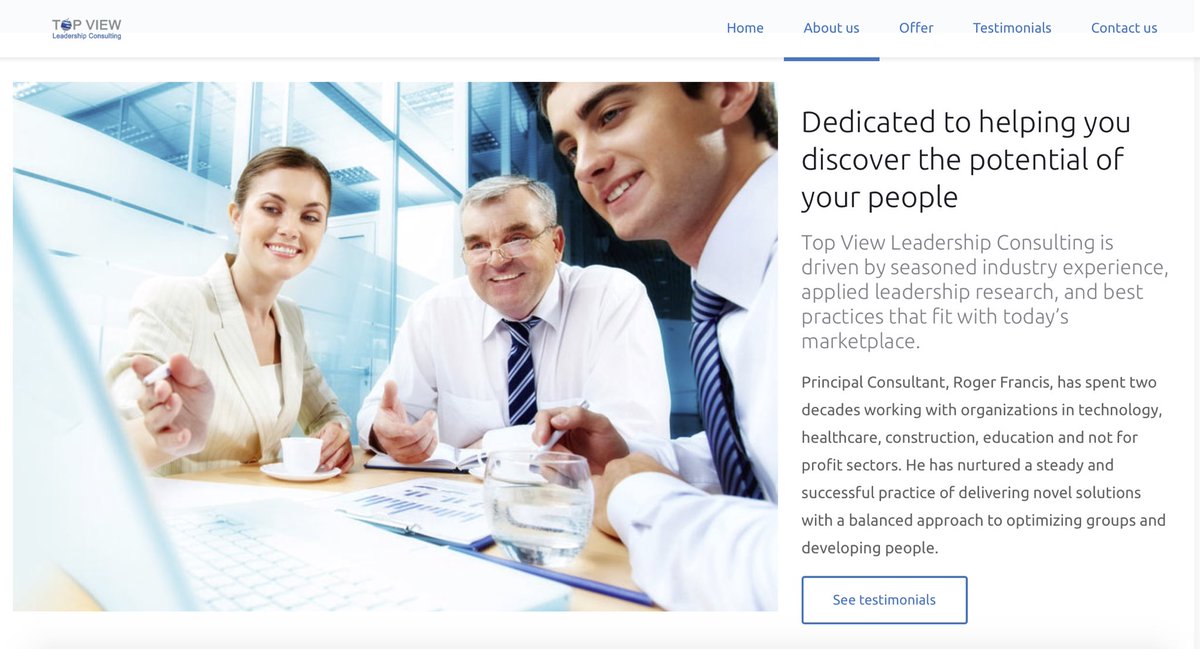TopViewTo's tweet photo. Dedicated to helping you discover the potential of your people

#TopView #Leadership #Consulting is driven by seasoned industry experience, applied #leadership #research, and #bestpractices that fit with today’s #marketplace. https://t.co/Qr2KjRuW95