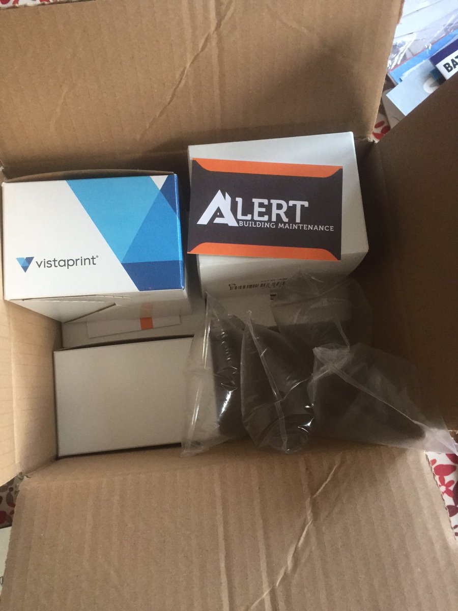 AlertBM's tweet image. Thanks Vista Print. We are over the moon with our new and improved business cards! #Alert #alertbm #alertbuildingmaintenance #BusinessCards #vistaprint
