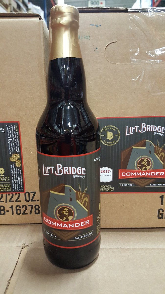 WIDistributors's tweet photo. #FreshOffTheDock: @LiftBridge Commander Barley Wine Ale https://t.co/qeEZ3p2zuL