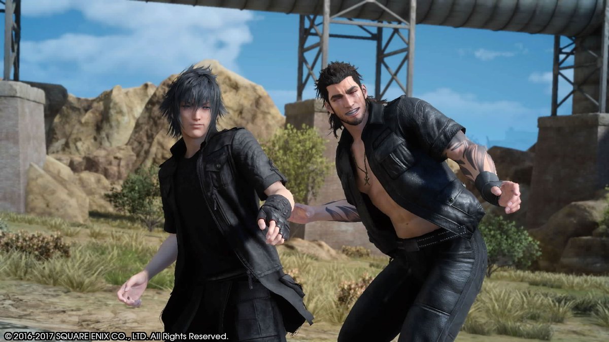 Twitter पर さめ ネタバレ回避中 左は一周目初めての写真 今日また楽しそうな二人を撮ってくれてて感慨深い ノクト グラディオ Ff15